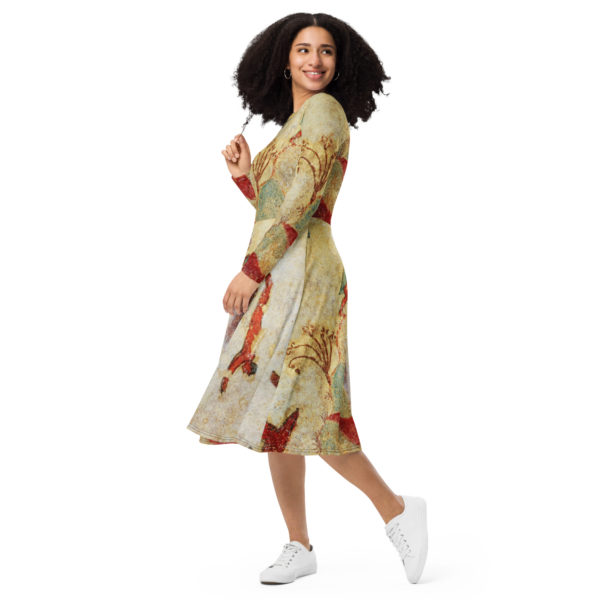 Long sleeve midi dress "Etruscan" - Image 11