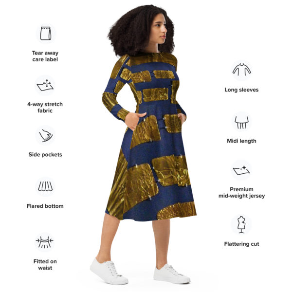 Long sleeve midi dress "Oxus" - Image 2