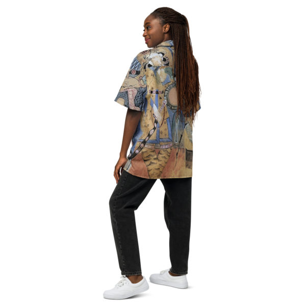 Unisex button shirt "Fondukistan" - Image 5