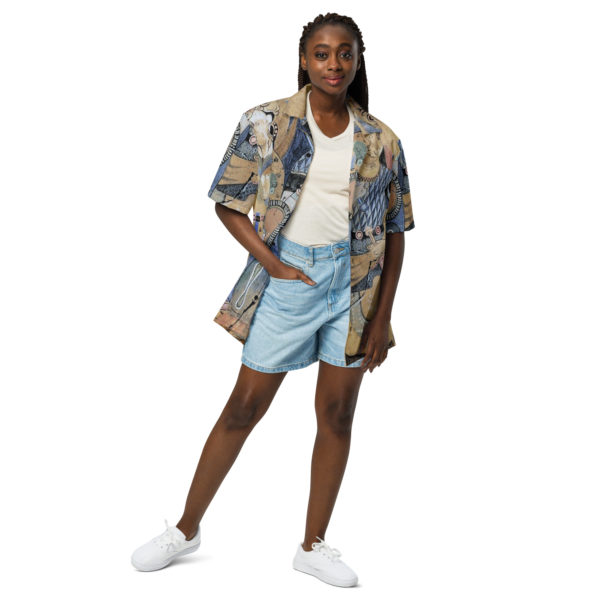 Unisex button shirt "Fondukistan" - Image 3