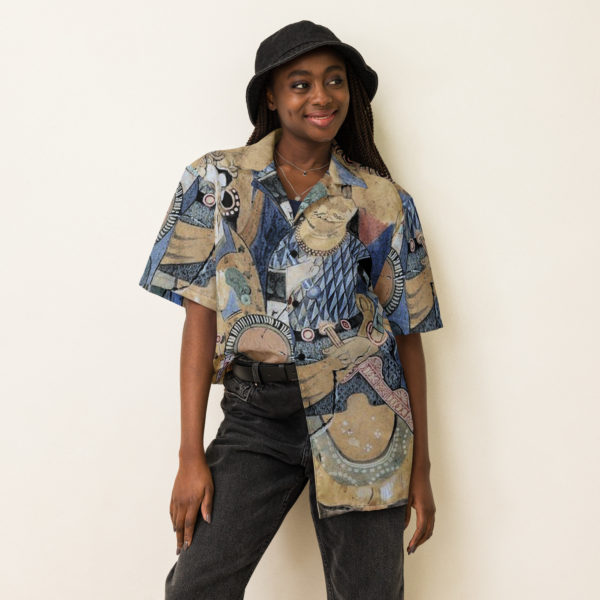 Unisex button shirt "Fondukistan" - Image 10