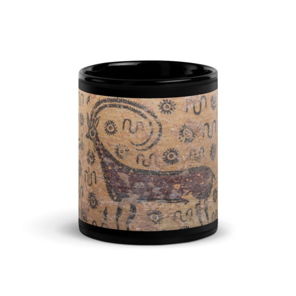 Black Glossy Mug "Indus"