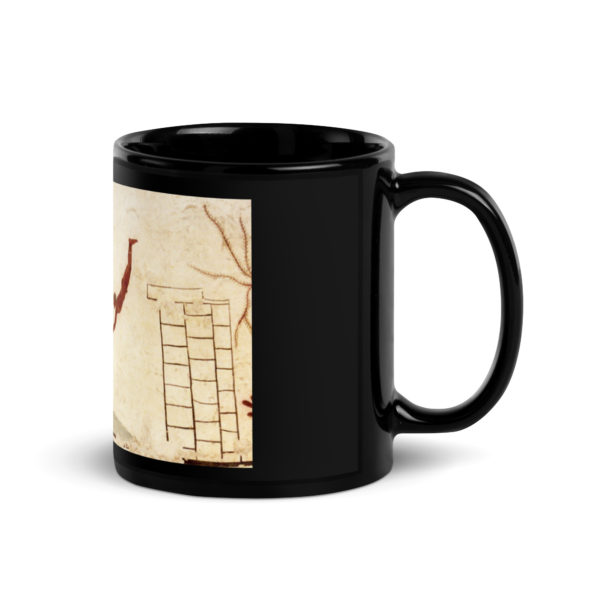 Black Glossy Mug "Etruscan" - Image 3