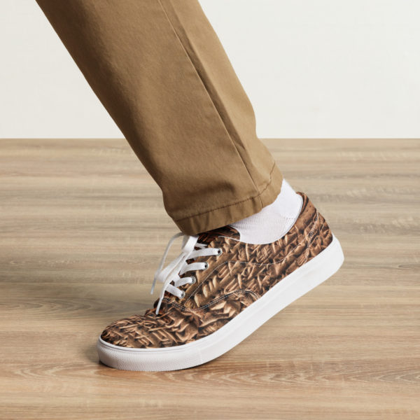Men’s lace-up canvas shoes "Cuneiform"