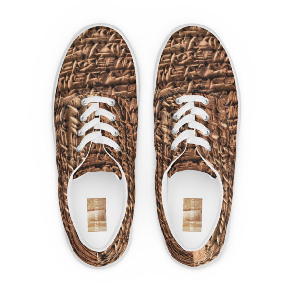 Men’s lace-up canvas shoes "Cuneiform" - Image 9