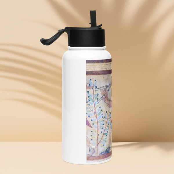 Stainless steel water bottle with a straw lid "Etruscan" - Image 2