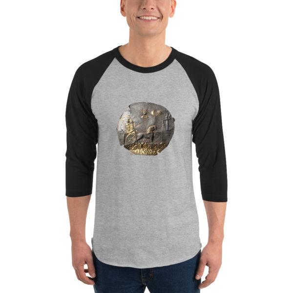 Unisexe 3/4 sleeve raglan shirt "AiKhanum" - Image 3
