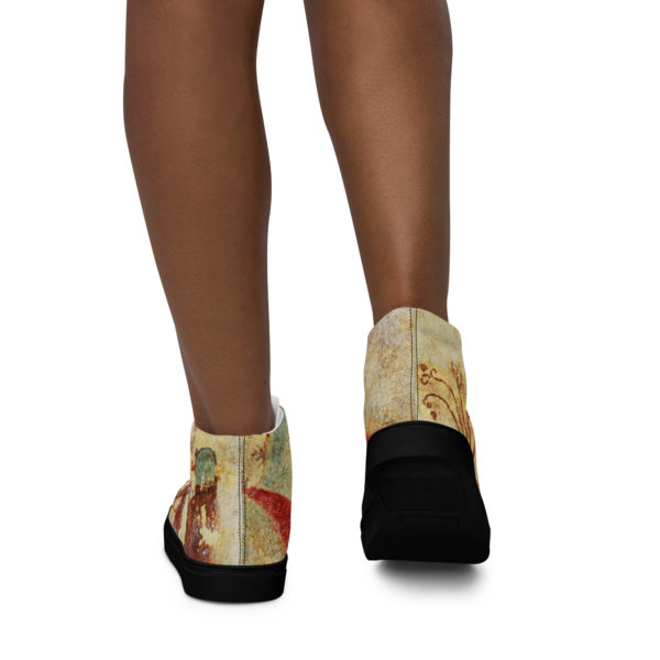 Women’s high top canvas shoes "Etruscan" - Image 9