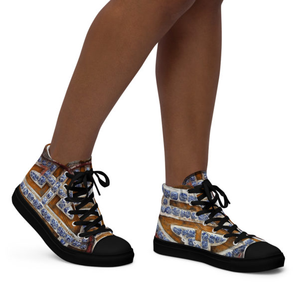 Women’s high top canvas shoes "Hue" - Image 2