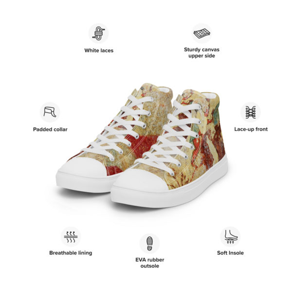 Women’s high top canvas shoes "Etruscan" - Image 4