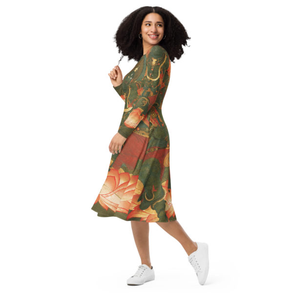 Long sleeve midi dress "Ususama" - Image 7