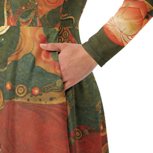 Long sleeve midi dress "Ususama" - Image 3