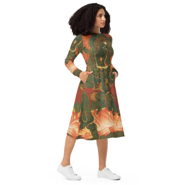 Long sleeve midi dress "Ususama" - Image 8