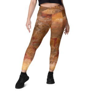 Crossover leggings with pockets "Altamira"