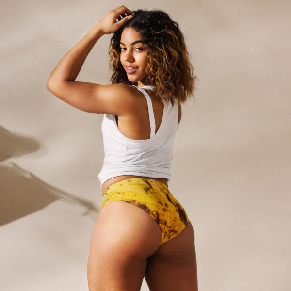 Recycled high-waisted bikini bottom "Paleo" - Image 4