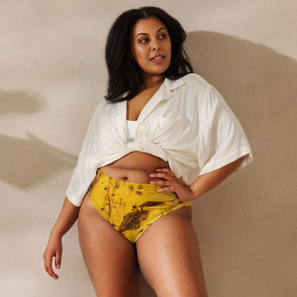 Recycled high-waisted bikini bottom "Paleo" - Image 2