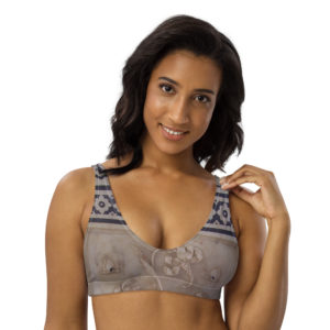 Recycled padded bikini top "Taj"