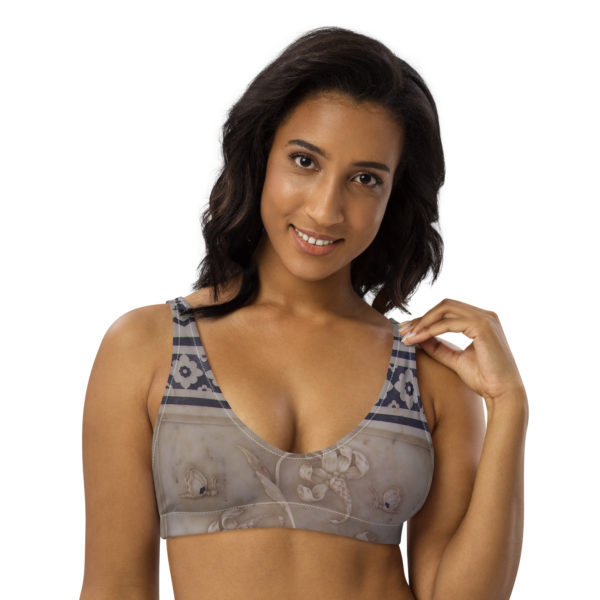 Recycled padded bikini top "Taj"
