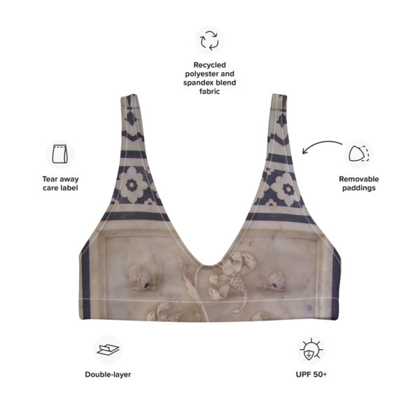 Recycled padded bikini top "Taj" - Image 2