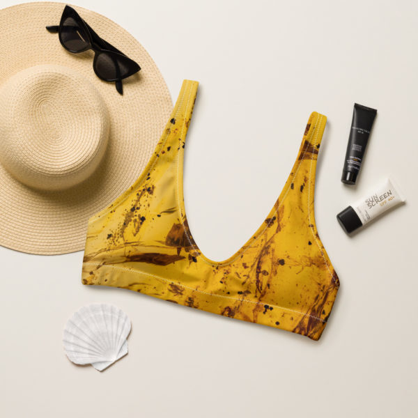 Recycled padded bikini top "Paleo"