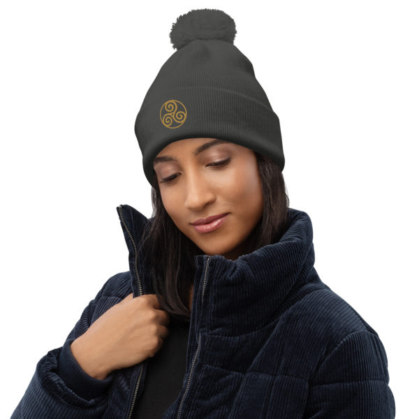 Pom pom beanie "Trisquele" - Image 8