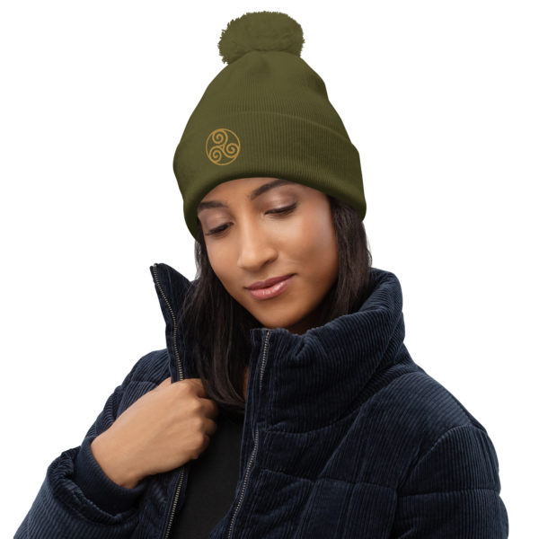 Pom pom beanie "Trisquele" - Image 9
