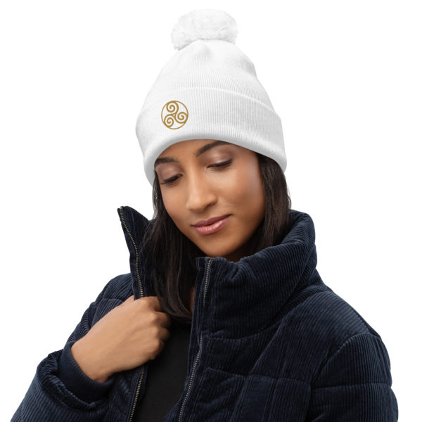 Pom pom beanie "Trisquele" - Image 10