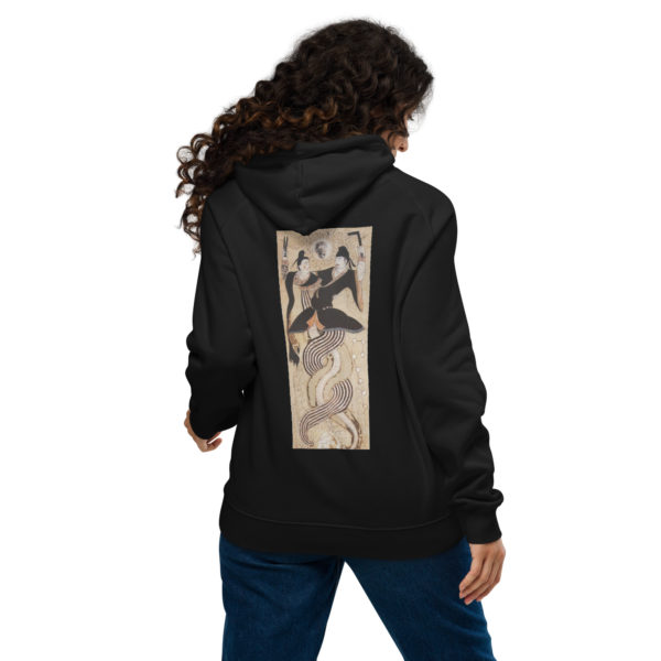 Unisex eco raglan hoodie "Fuxi and Nüwa" - Image 2