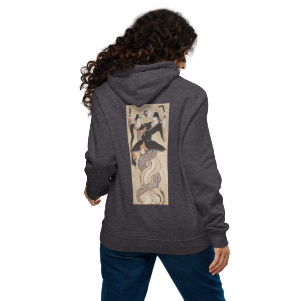 Unisex eco raglan hoodie "Fuxi and Nüwa" - Image 7