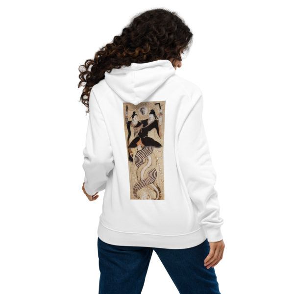 Unisex eco raglan hoodie "Fuxi and Nüwa" - Image 10