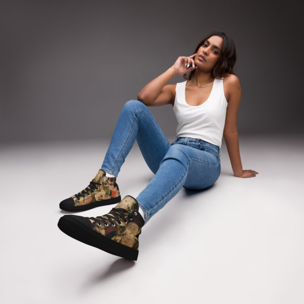Women’s high top canvas shoes “Mahamayuri” - Image 2