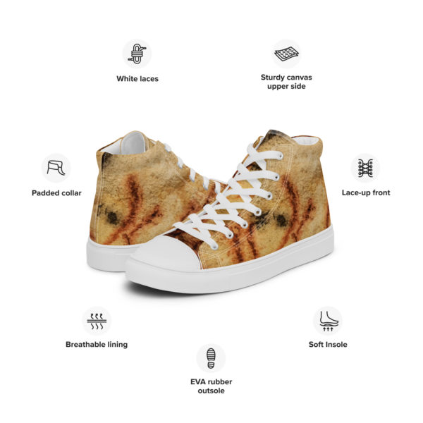 Women’s high top canvas shoes "Lascaux" - Image 11