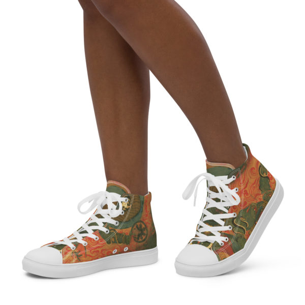 Women’s high top canvas shoes "Ususama" - Image 6