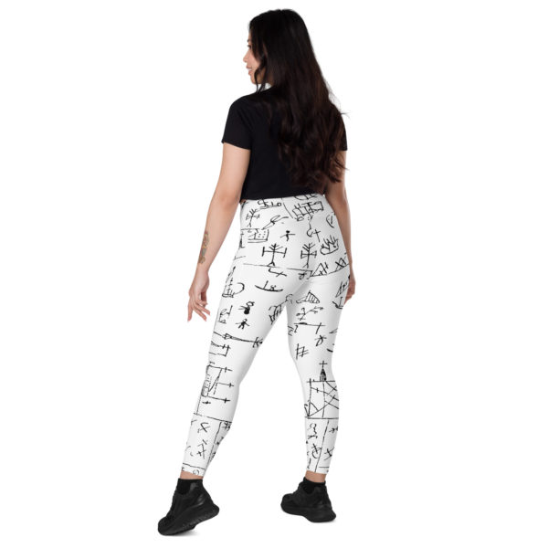 Crossover leggings with pockets "Sámi" - Image 9