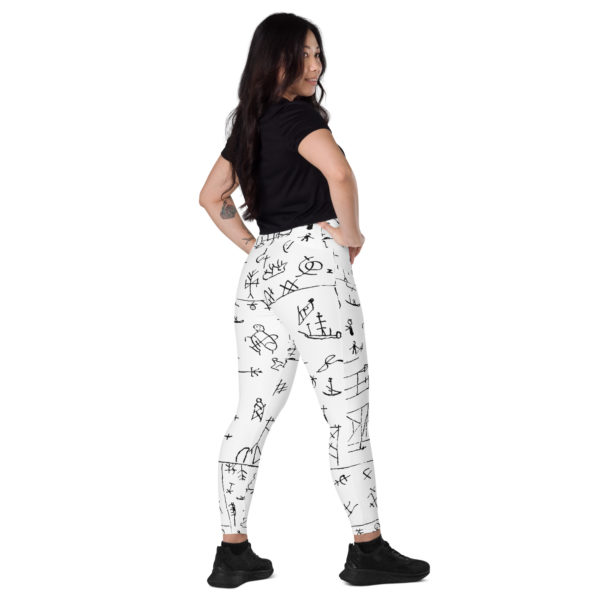 Crossover leggings with pockets "Sámi" - Image 5