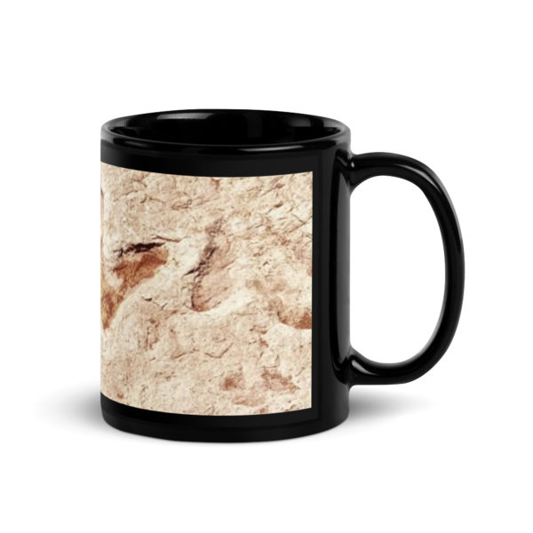 Black Glossy Mug "Footprint" - Image 3