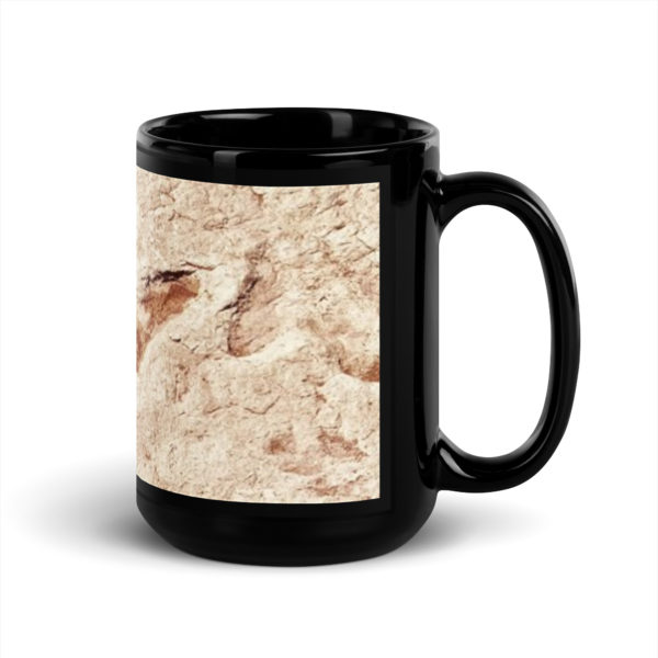Black Glossy Mug "Footprint" - Image 5