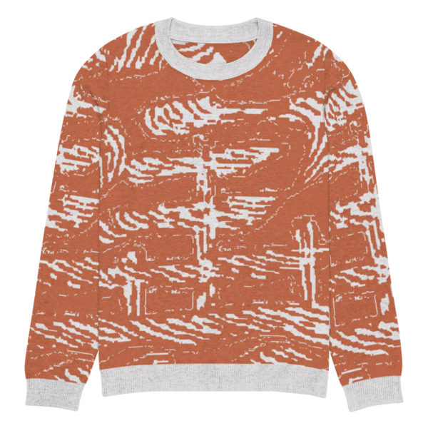 Knitted crew neck sweater "Seals"