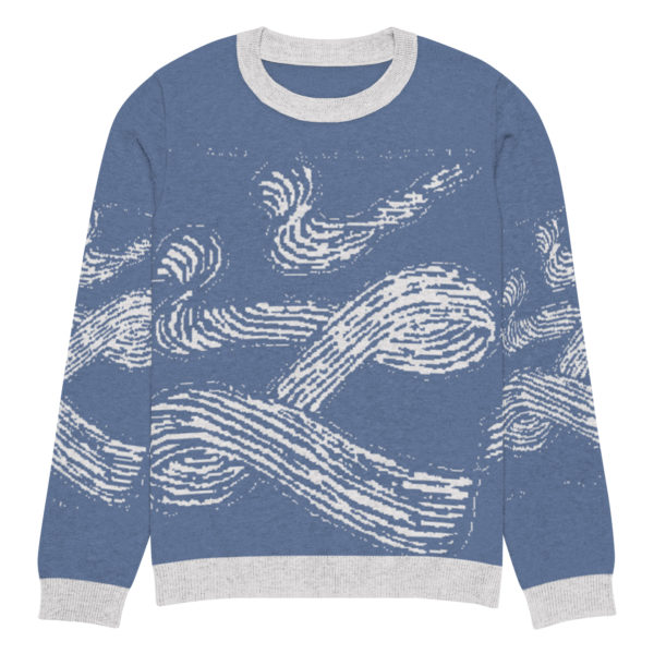 Knitted crew neck sweater "Seals"