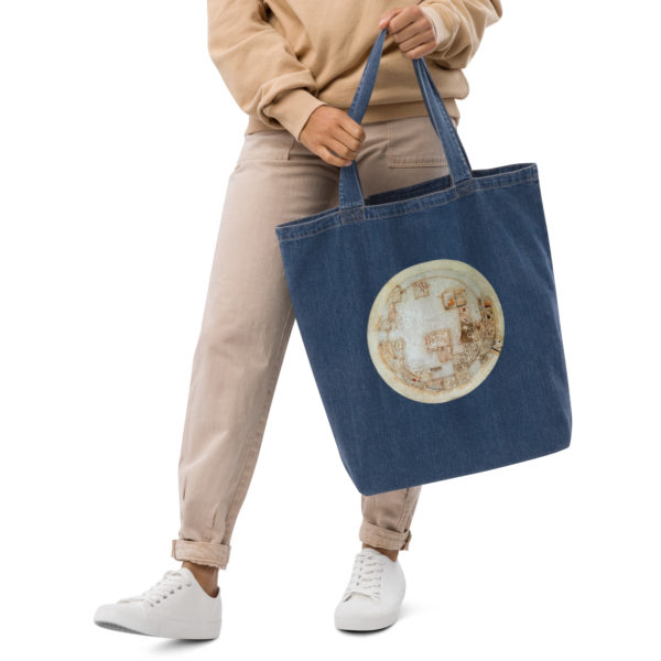 Organic denim tote bag "AiKhanum" - Image 2
