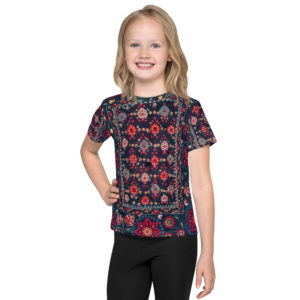 Kids crew neck t-shirt “Suzani"