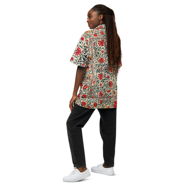 Unisex button shirt “Suzani" - Image 4