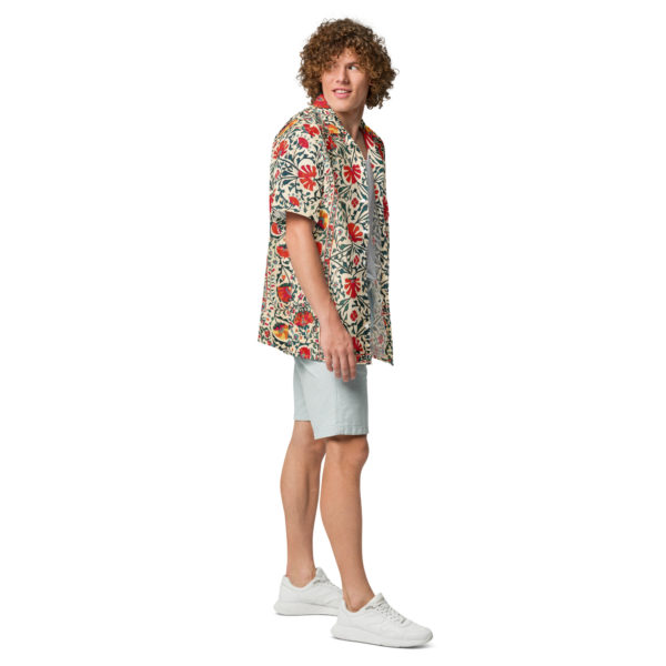 Unisex button shirt “Suzani" - Image 6