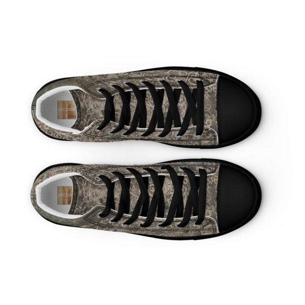 Men’s high top canvas shoes "Indian Mythology" - Image 18