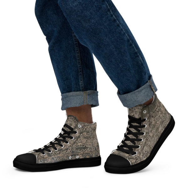 Men’s high top canvas shoes "Indian Mythology" - Image 8