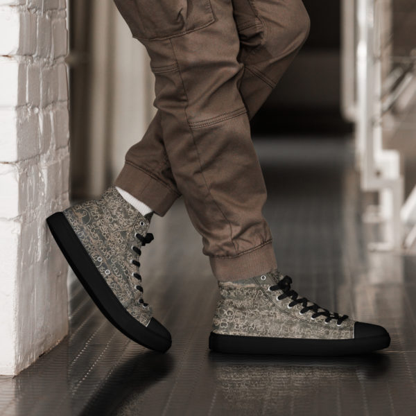 Men’s high top canvas shoes "Indian Mythology" - Image 11