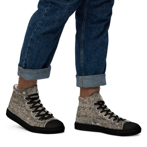 Men’s high top canvas shoes "Indian Mythology" - Image 10