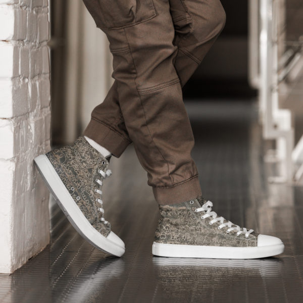 Men’s high top canvas shoes "Indian Mythology" - Image 2