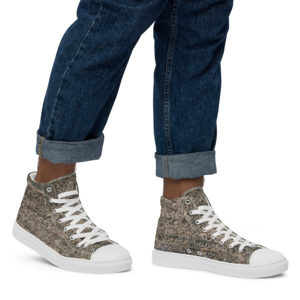 Men’s high top canvas shoes "Indian Mythology" - Image 3