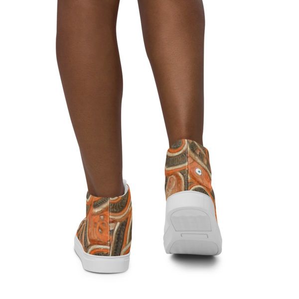 Women’s high top canvas shoes "Mythology of Oceania" - Image 3